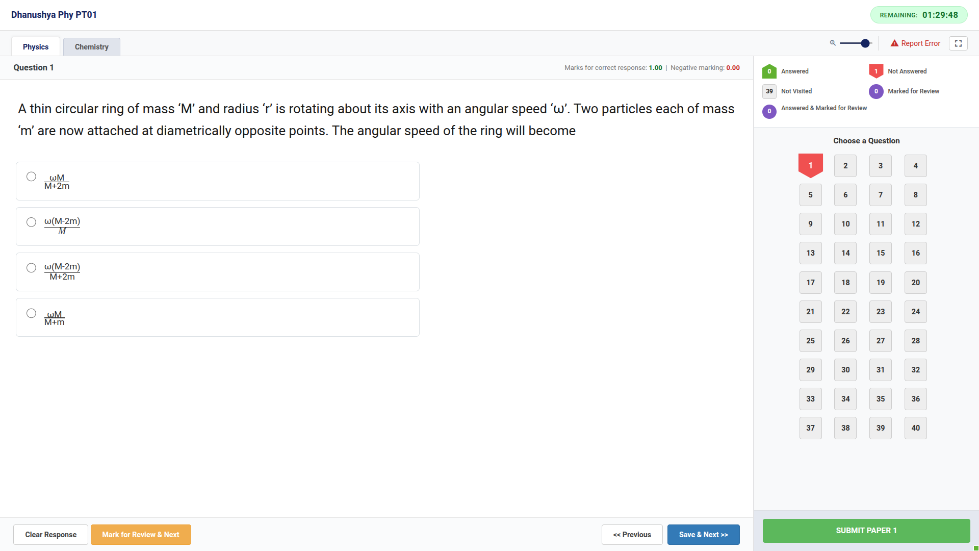 CETWALLE mock exam running on desktop